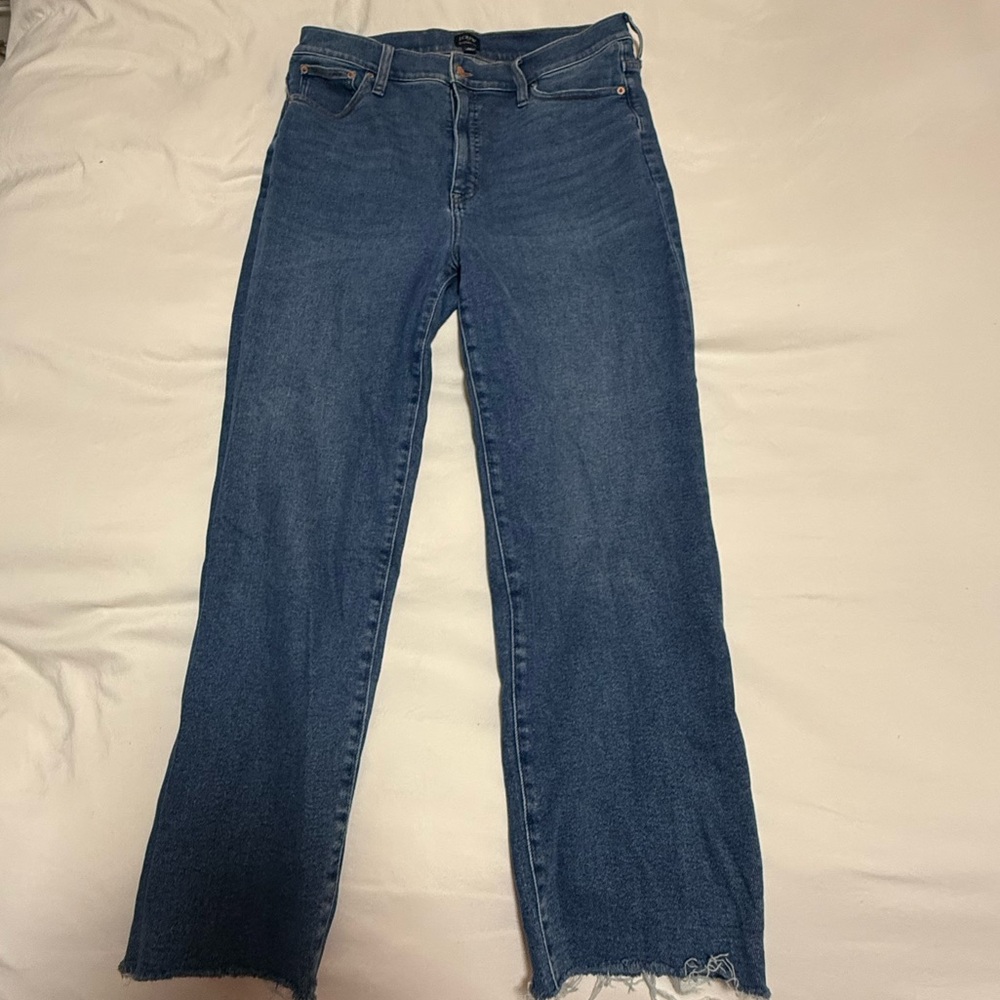 JCrew Stovepipe Medium Wash Straight Leg Women's Jeans